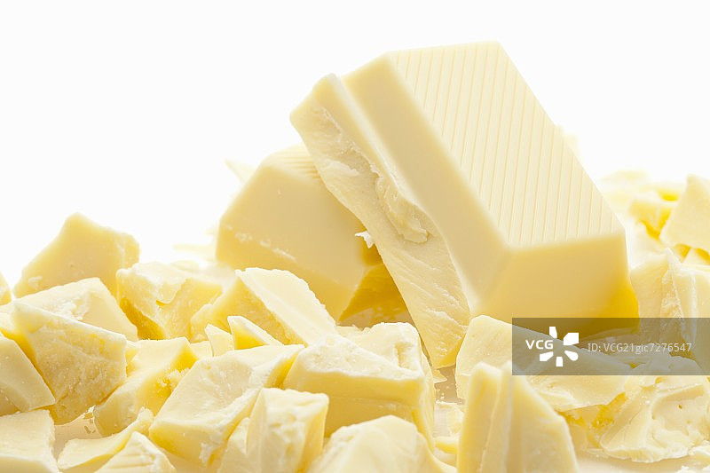 切碎的白巧克力图片素材