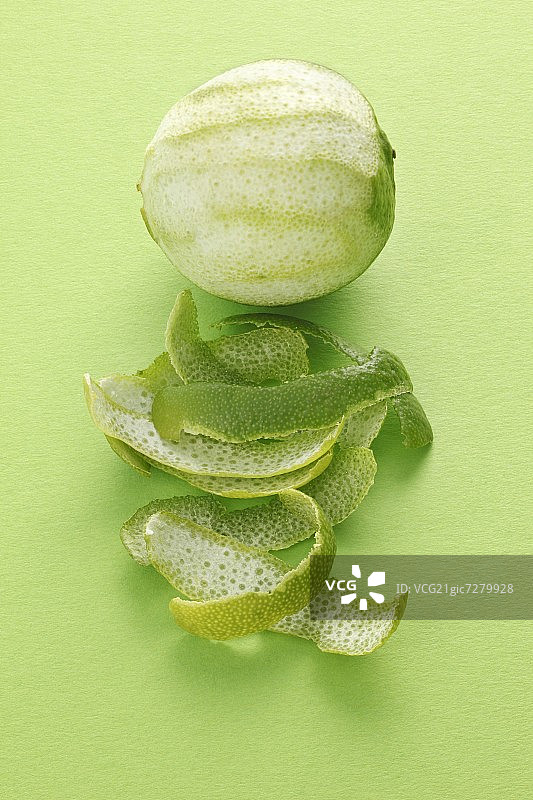 青柠和青柠皮图片素材
