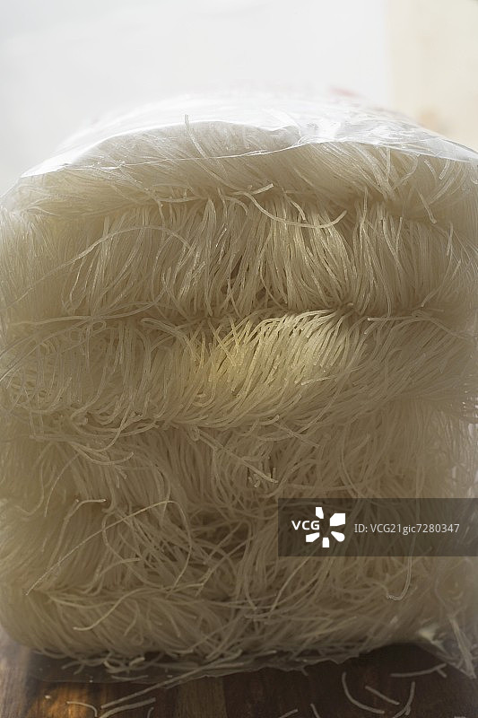 塑料袋中的细米粉图片素材