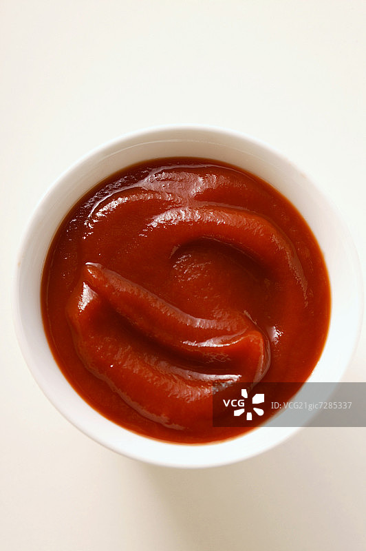 小碗中的番茄酱图片素材