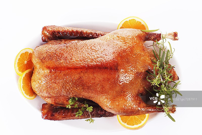 喜庆的烤鹅图片素材