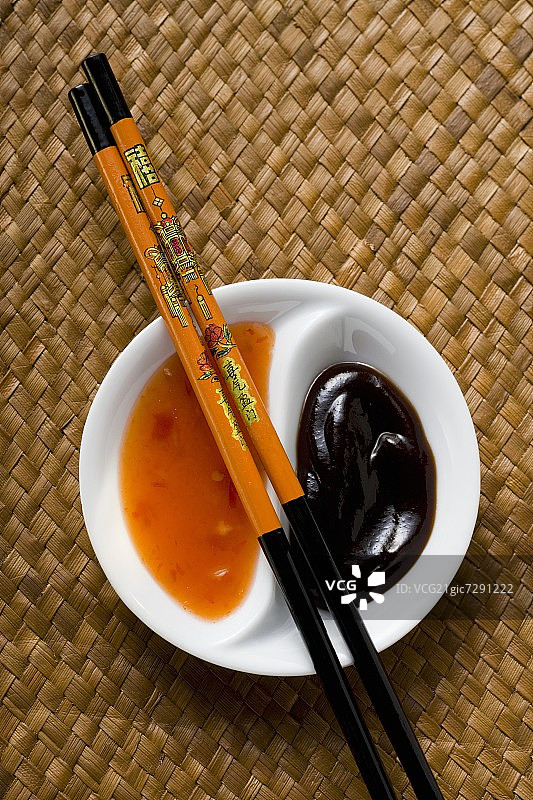 海鲜酱与甜酸辣椒酱（亚洲）图片素材