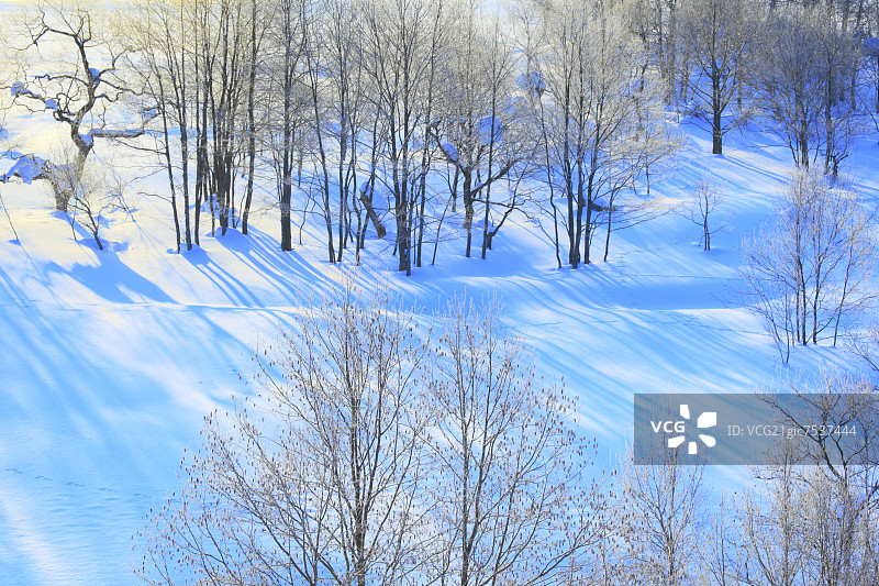 福岛县小野川湖的雪景图片素材