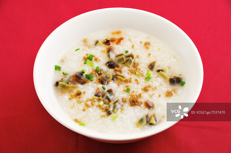 中式皮蛋瘦肉粥图片素材