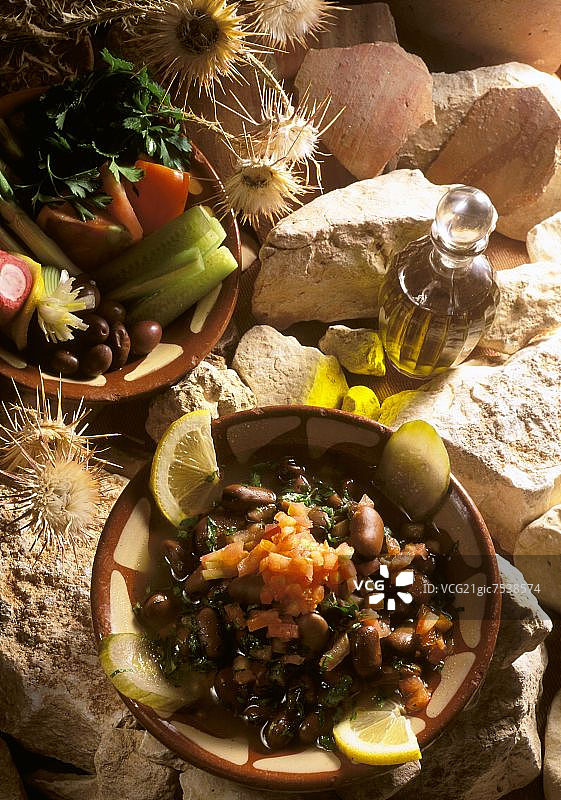 蚕豆沙拉图片素材