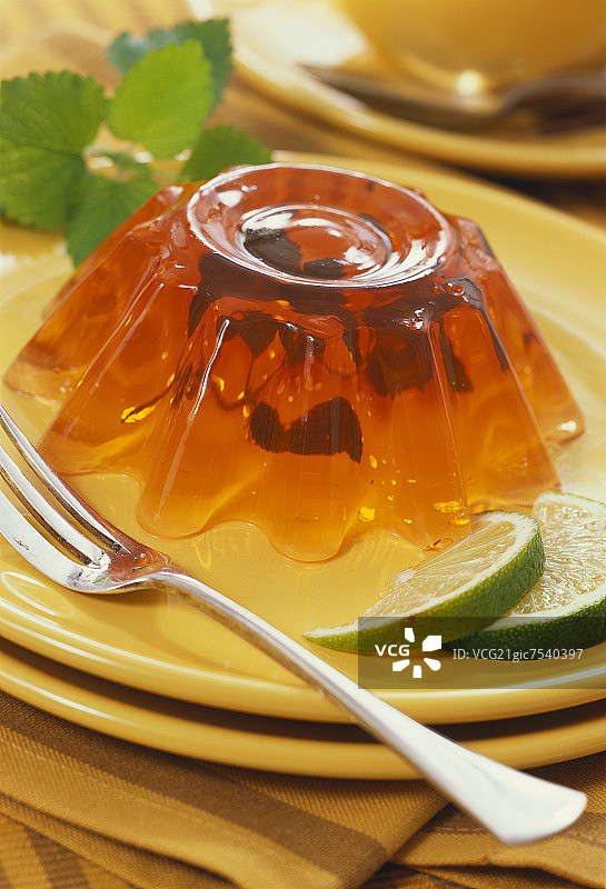 薄荷水果茶冻图片素材