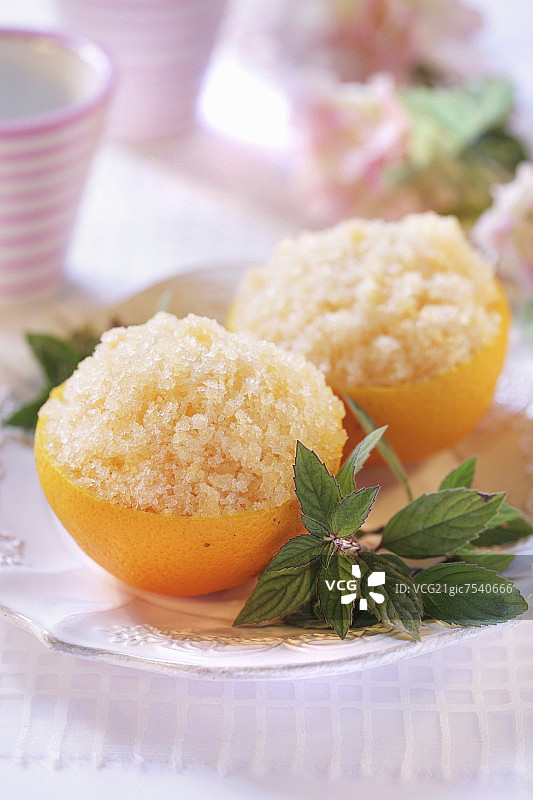 意大利橙色冰沙图片素材