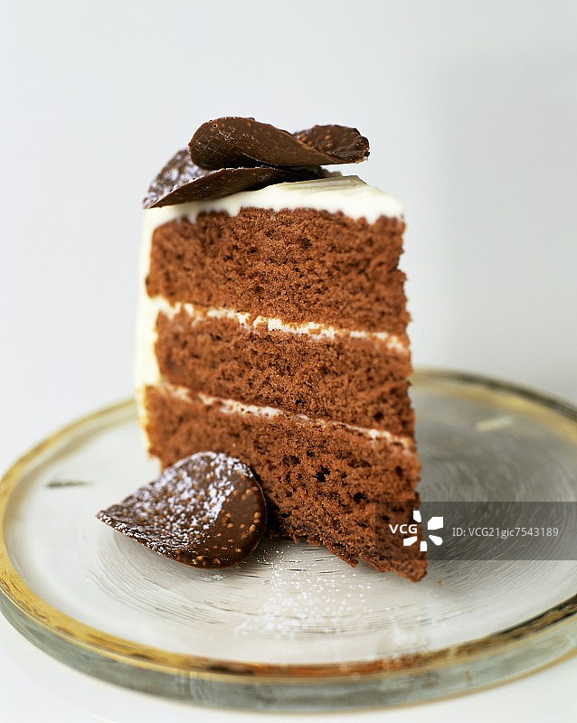 红色天鹅绒蛋糕（巧克力蛋糕，美国）图片素材