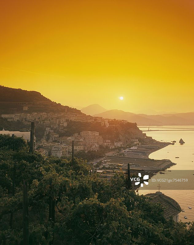 意大利坎帕尼亚的越南里苏马雷景色图片素材