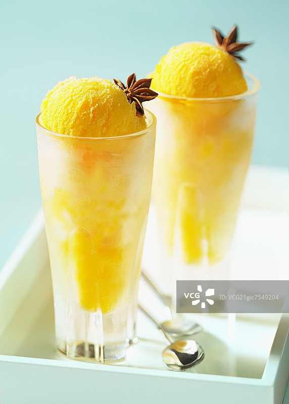 八角柑橘冰糕图片素材