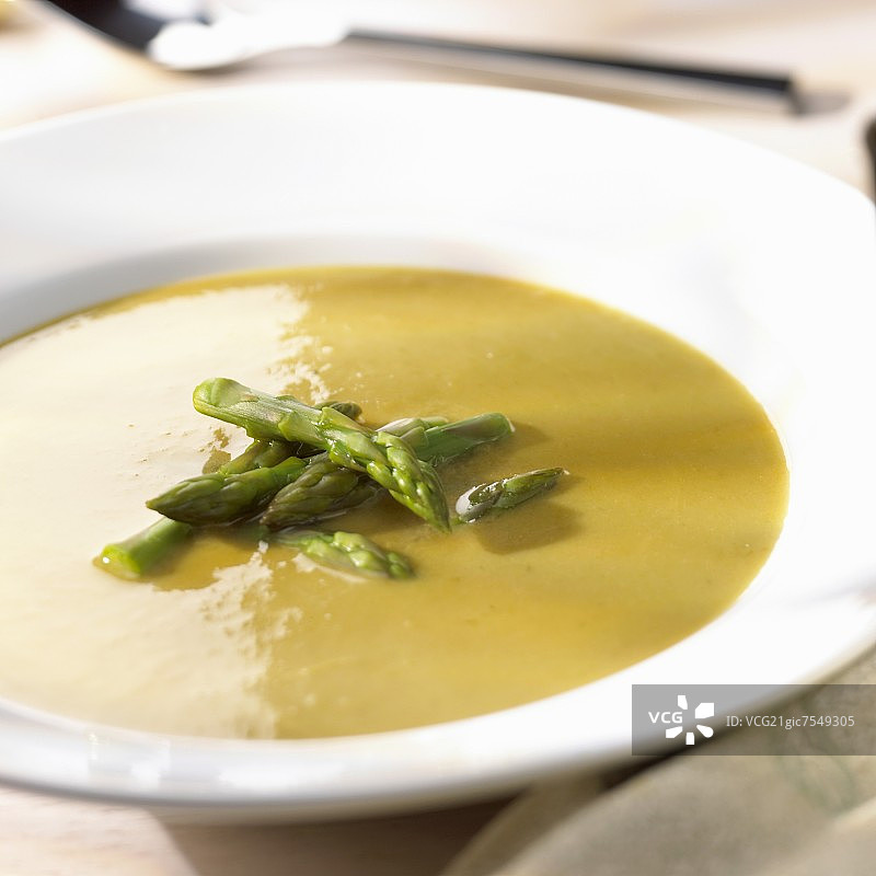 奶油芦笋汤图片素材
