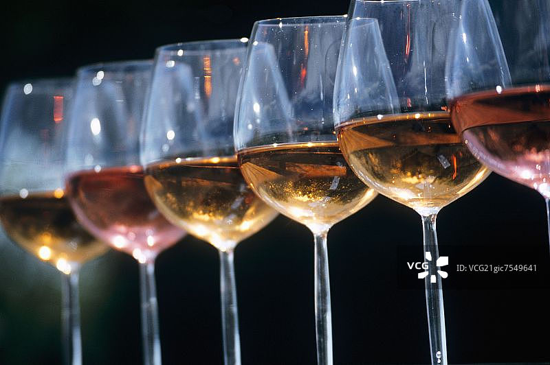 桃红葡萄酒图片素材