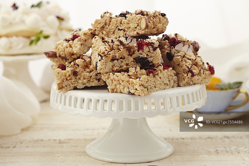 蔓越莓杏仁米花糖图片素材