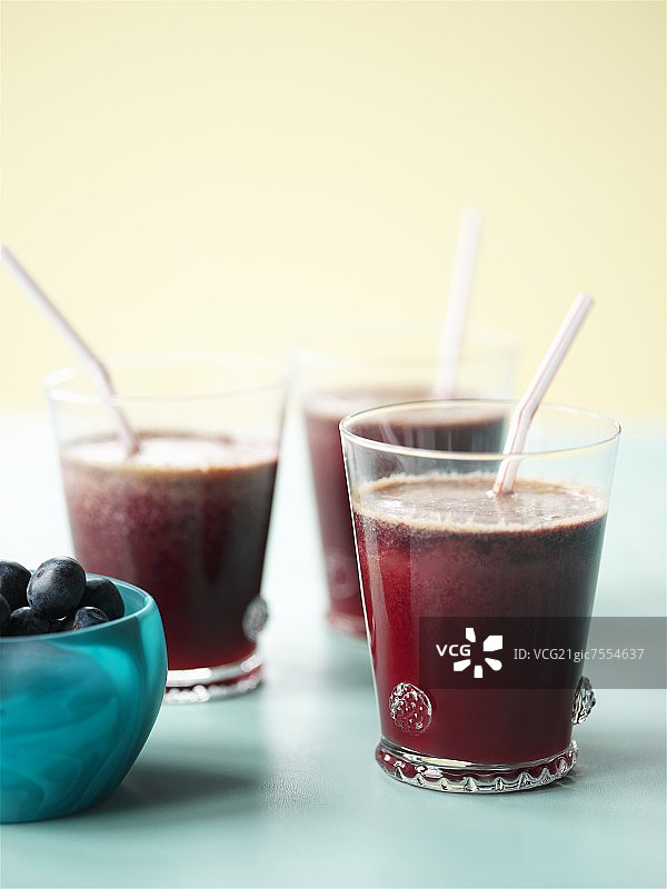 早餐蓝莓汁图片素材