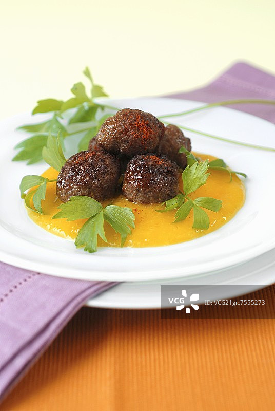 芒果酱肉丸图片素材