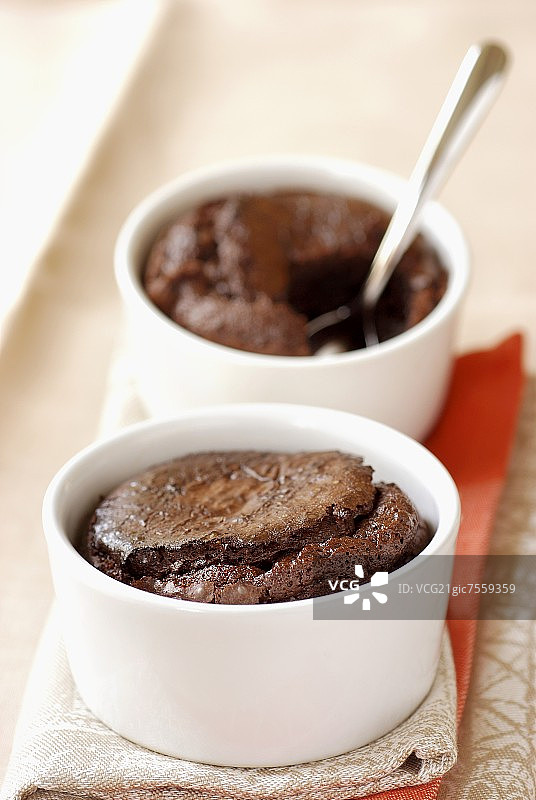 巧克力舒芙蕾图片素材