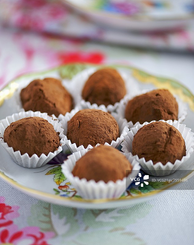 巧克力松露图片素材