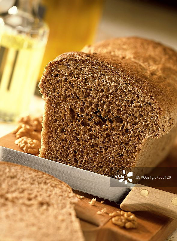 坚果三明治面包图片素材