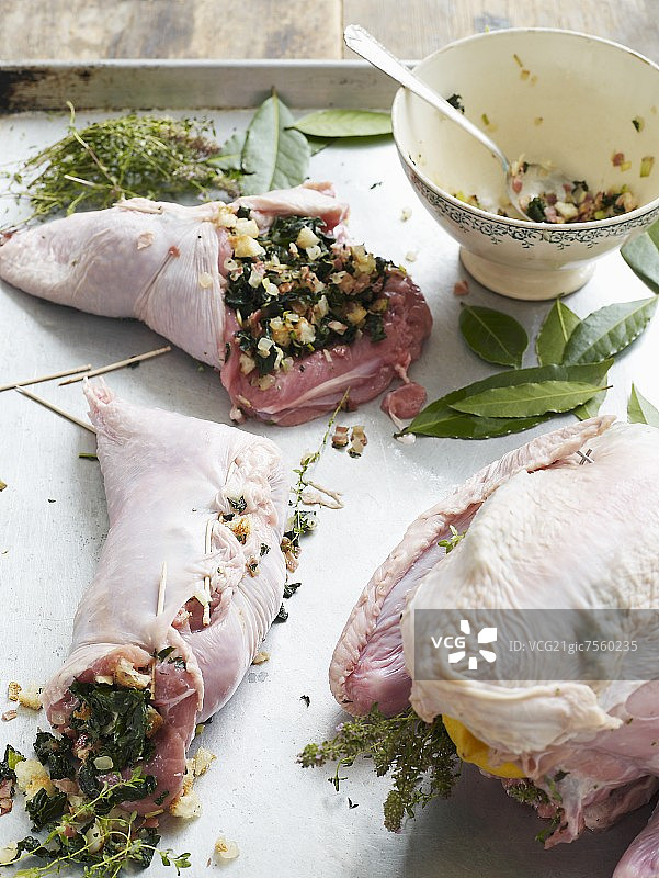 酿火鸡块图片素材