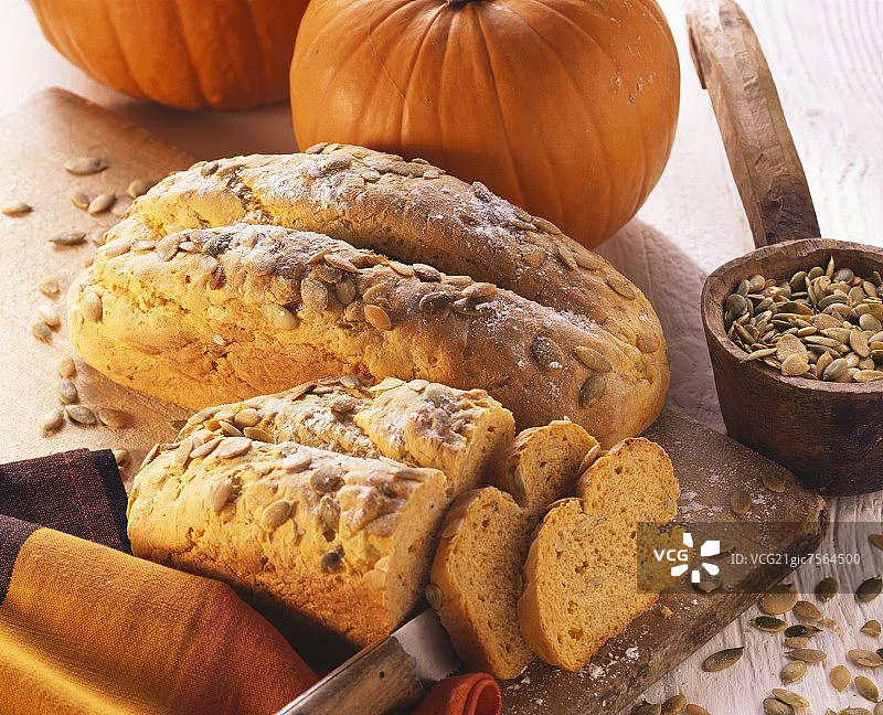 南瓜籽面包图片素材