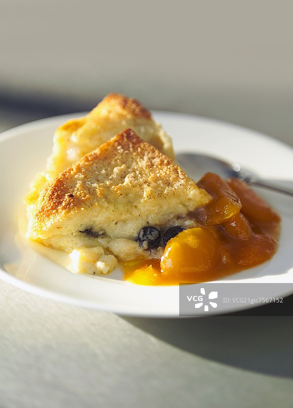 杏子蜜饯面包布丁图片素材