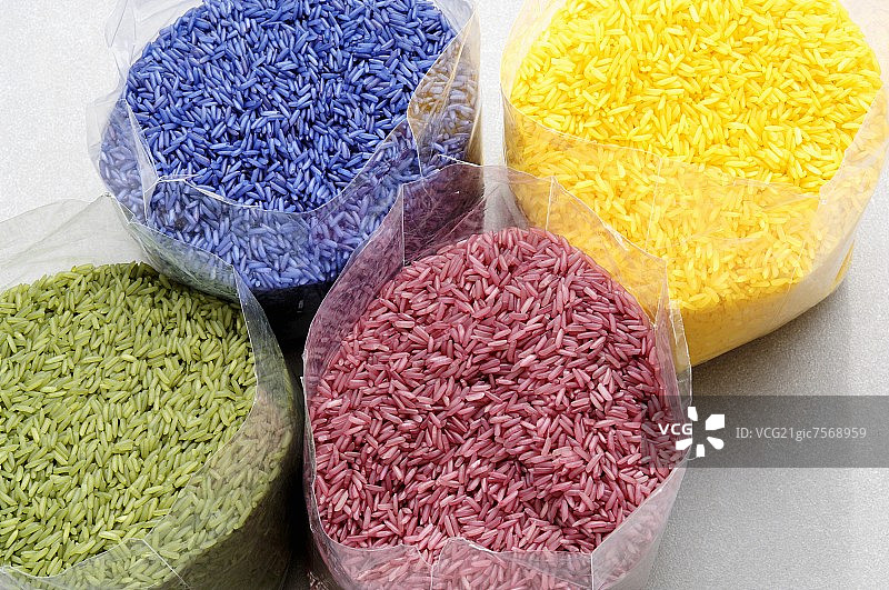 彩色茉莉香米（泰国）图片素材