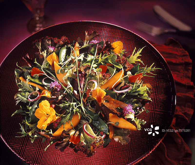 芒果混合沙拉图片素材