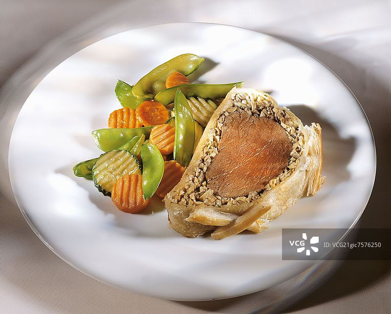 惠灵顿牛排（酥皮蘑菇牛肉）图片素材