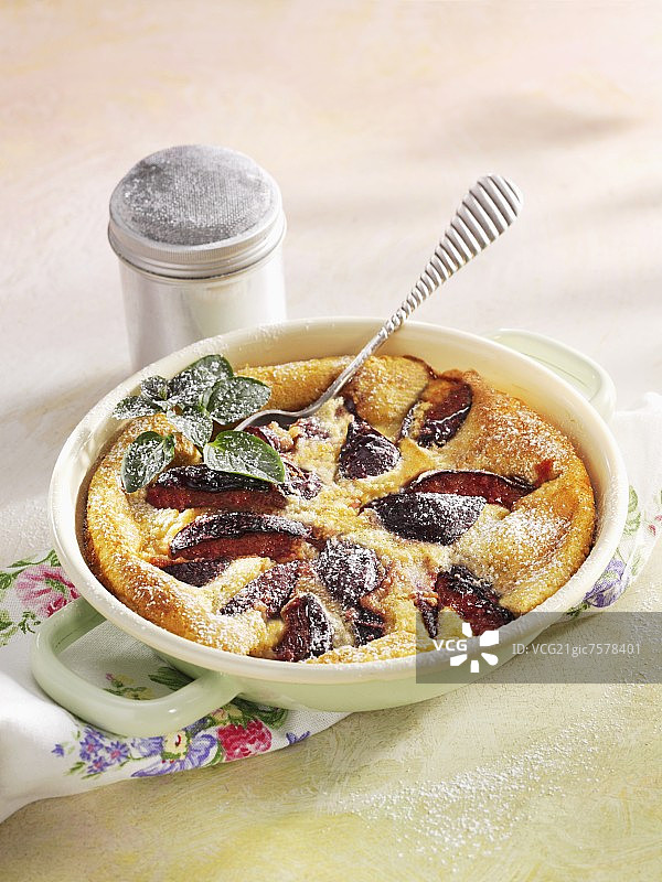 李子烤饼图片素材