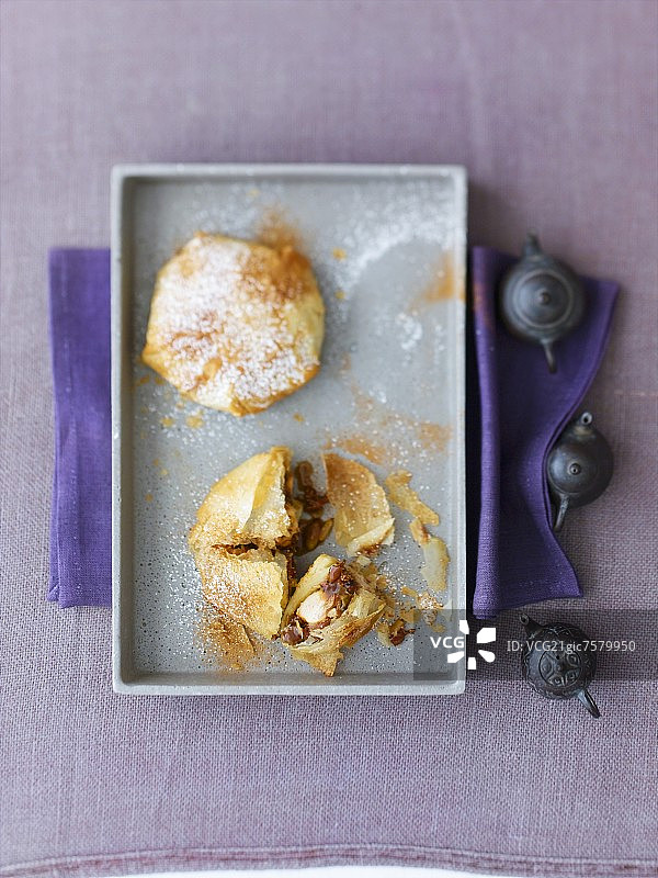 珍珠鸡馅饼图片素材