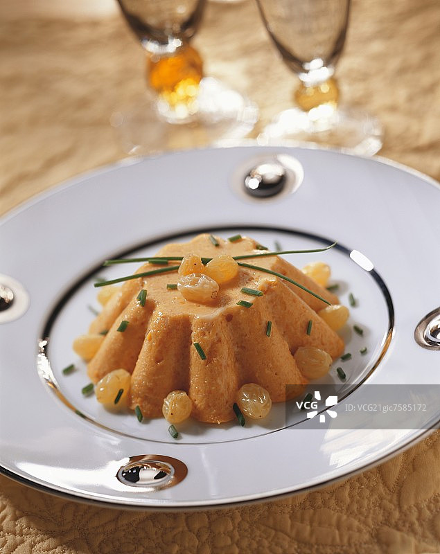 葡萄干南瓜法式焦糖布丁图片素材