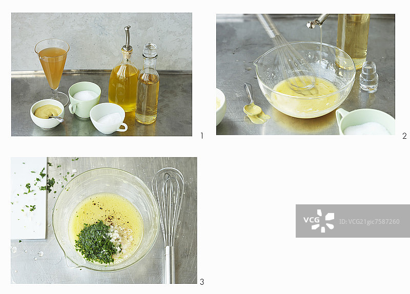 制作香草油醋汁图片素材