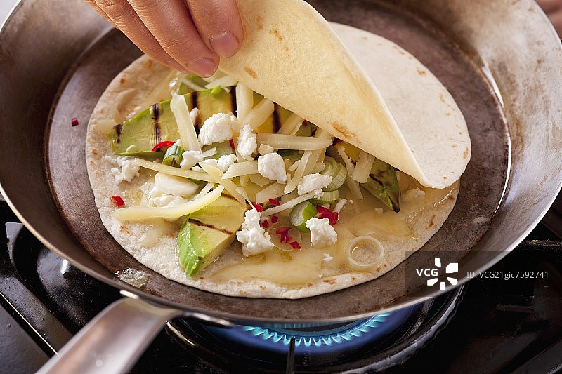 准备墨西哥薄饼图片素材