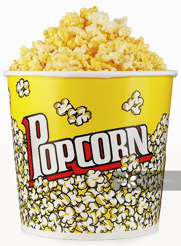 一大桶奶油爆米花图片素材
