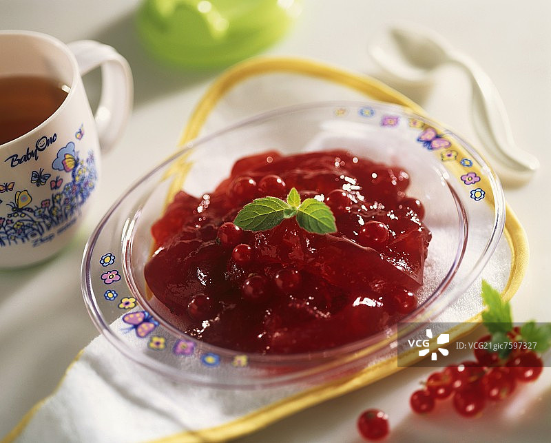 红醋栗果酱图片素材