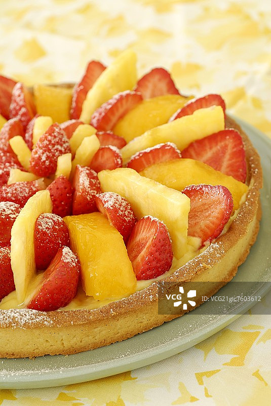 夏季水果馅饼图片素材