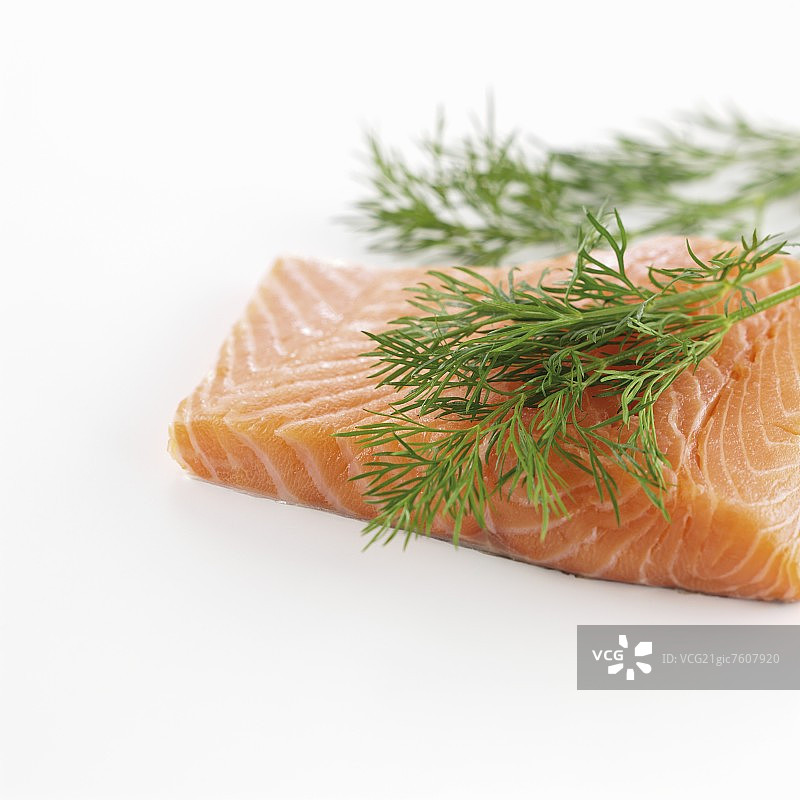 莳萝三文鱼片图片素材