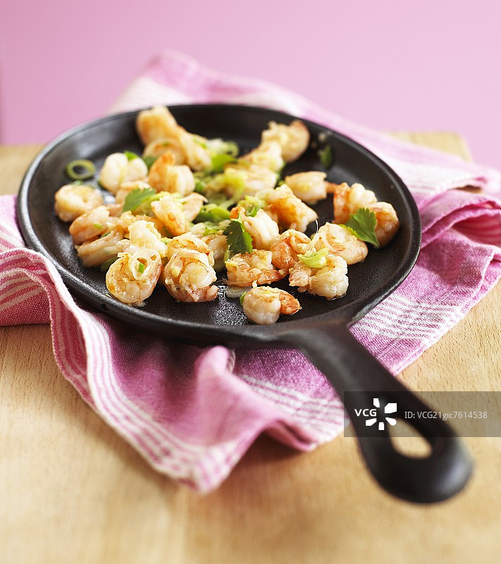 香菜炸明虾（亚洲）图片素材