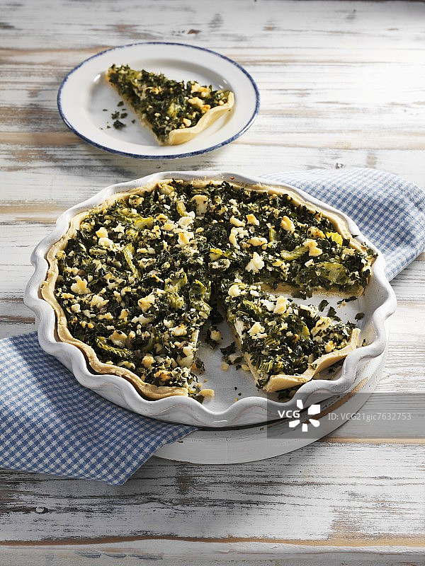 法式菠菜乳蛋饼图片素材
