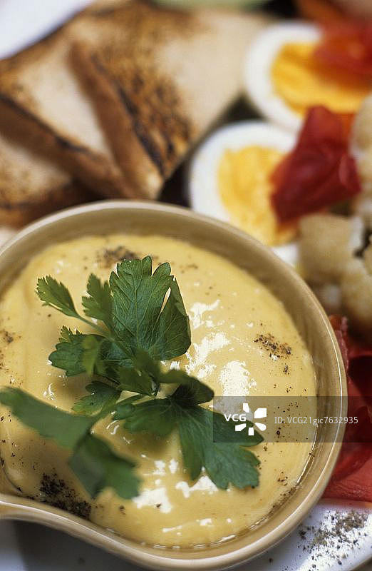 蒜泥蛋黄酱图片素材