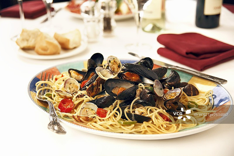 贝类意面图片素材