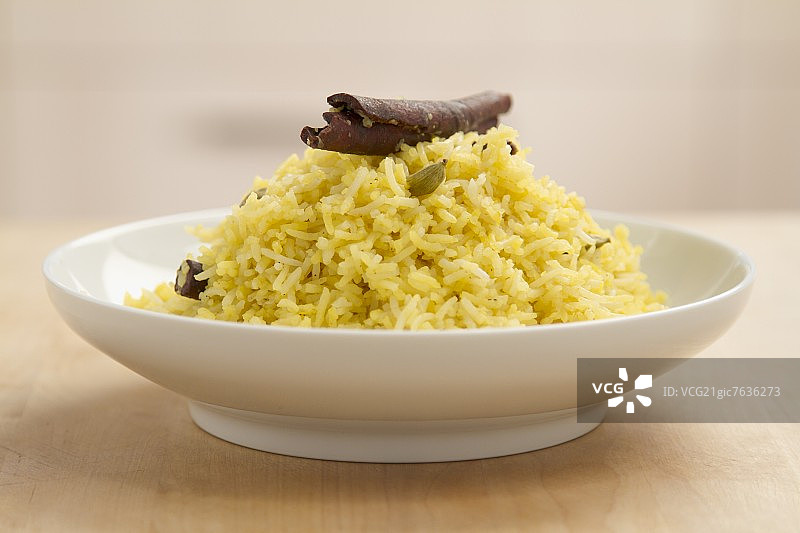 藏红花肉桂豆蔻米饭图片素材