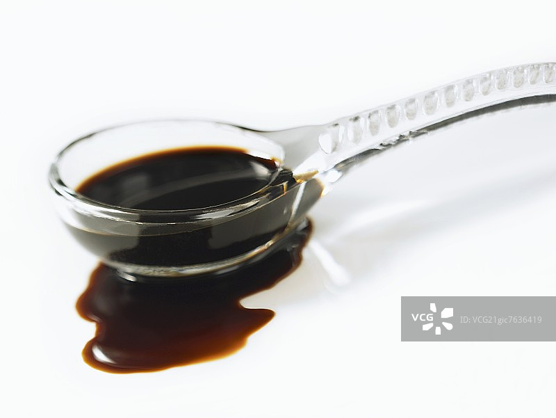勺子里的香醋图片素材