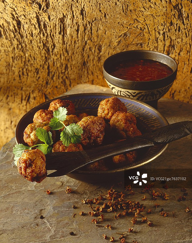 泰国炸猪肉丸图片素材