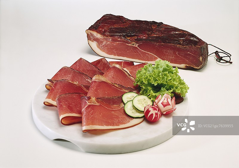 黑森林火腿拼盘图片素材