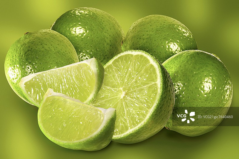 青柠静物图片素材