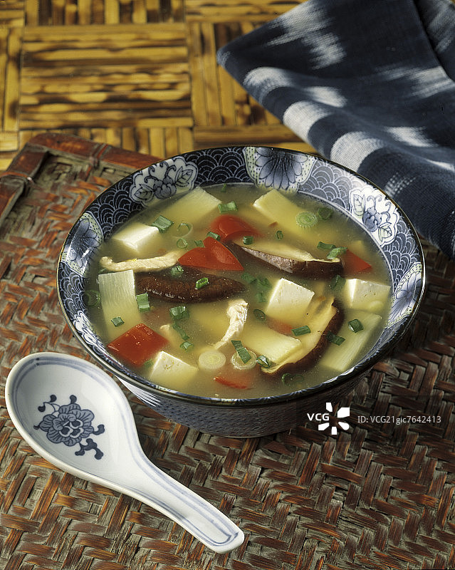 豆腐汤碗图片素材