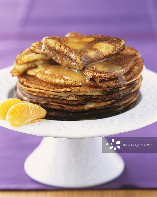 法式火焰薄饼图片素材