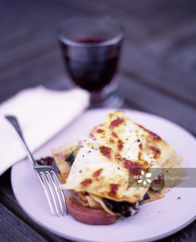 素食千层面图片素材