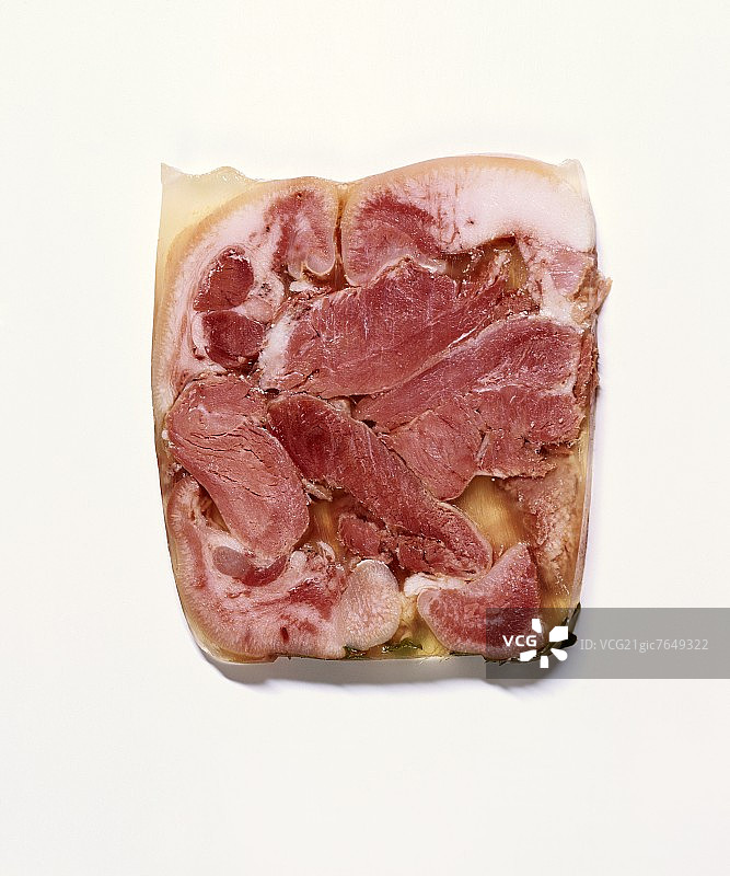 猪头肉冻切片图片素材